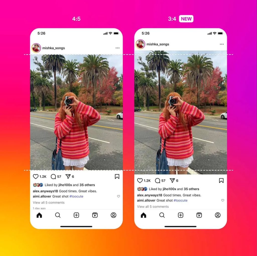 Instagram new aspect ratio